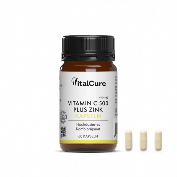 VitalCure Vitamin C 500 Plus Zink Kapseln