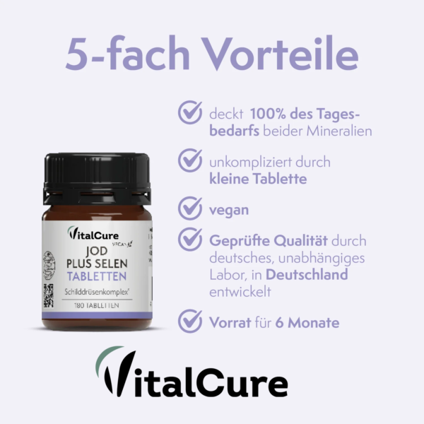 VitalCure Jod plus Selen Tabletten