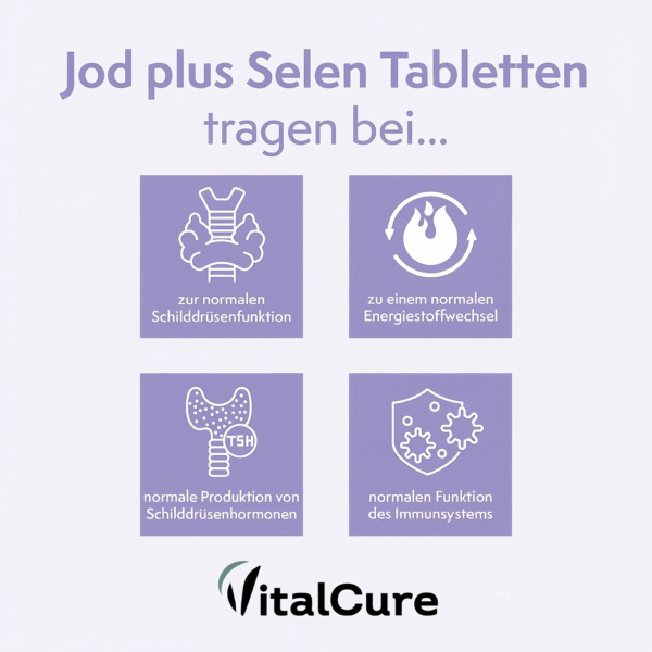 VitalCure Jod plus Selen Tabletten