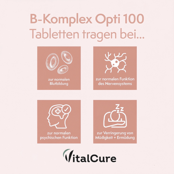 VitalCure Vitamin B-Komplex Opti 100 Tabletten