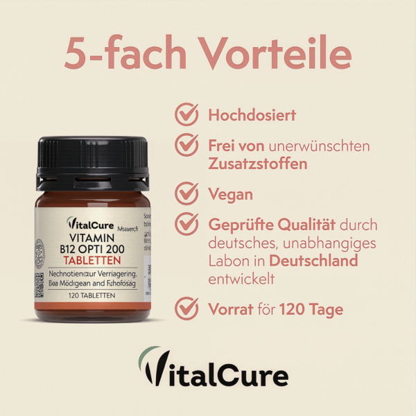 2修改版 VitalCure Vitamin B12 Opti 200 Tabletten